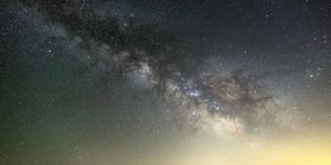 A quick shot of the Milky Way with some light pollution creeping up in the bottom right corner.