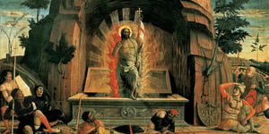 Resurrection is a tempera on panel painting by Andrea Mantegna.