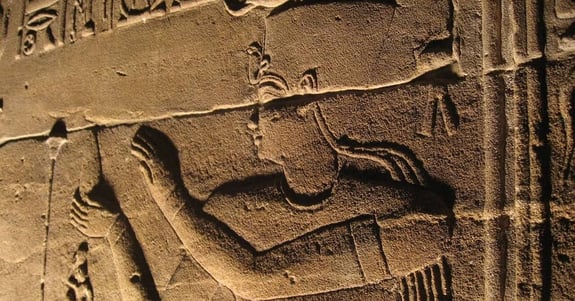 Depiction of Horus in the Iris Temple.
