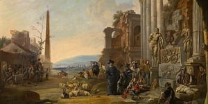 The Study of art in Rome by Anton Goubau.