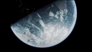 view of earth from space