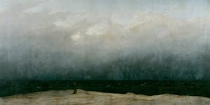 The Monk by the Sea (Der Mönch am Meer), before restoration