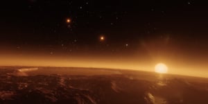 horizon of a planet